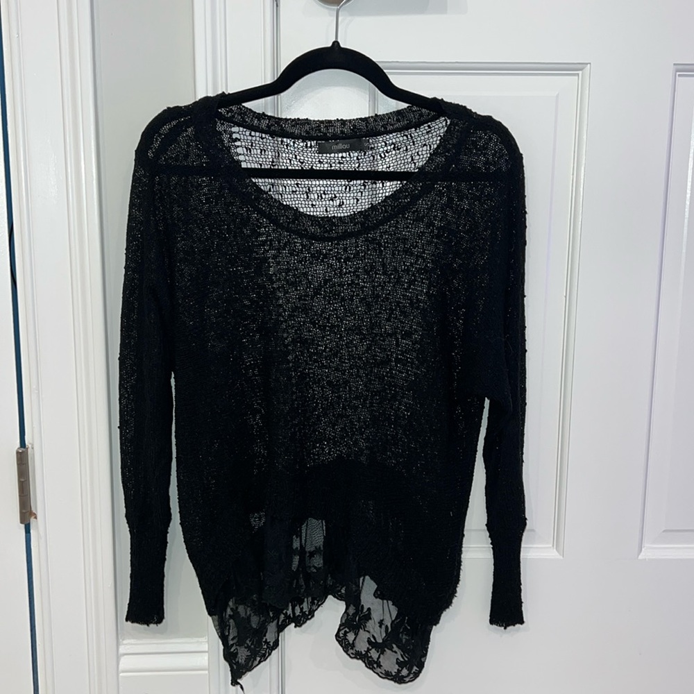 Millau Open Knit Lace Sweater